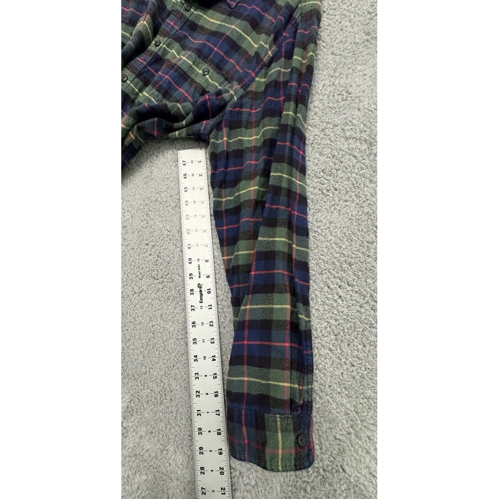 J. Crew Tartan Plaid Midweight Button Down Long‎ Sleeve Flannel Shirt Size XL - Picture 6 of 7